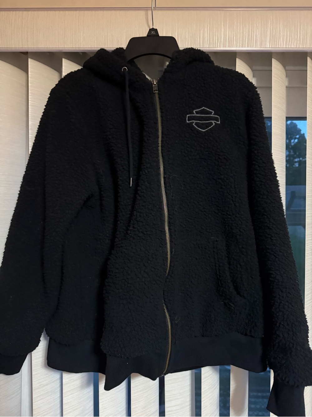 Harley-Davidson Black Sherpa Zip-Up Hoodie
